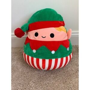 Squishmallows 15"  Christmas Elf Plush Toy - Soft &‎ Cuddly Holiday Decor